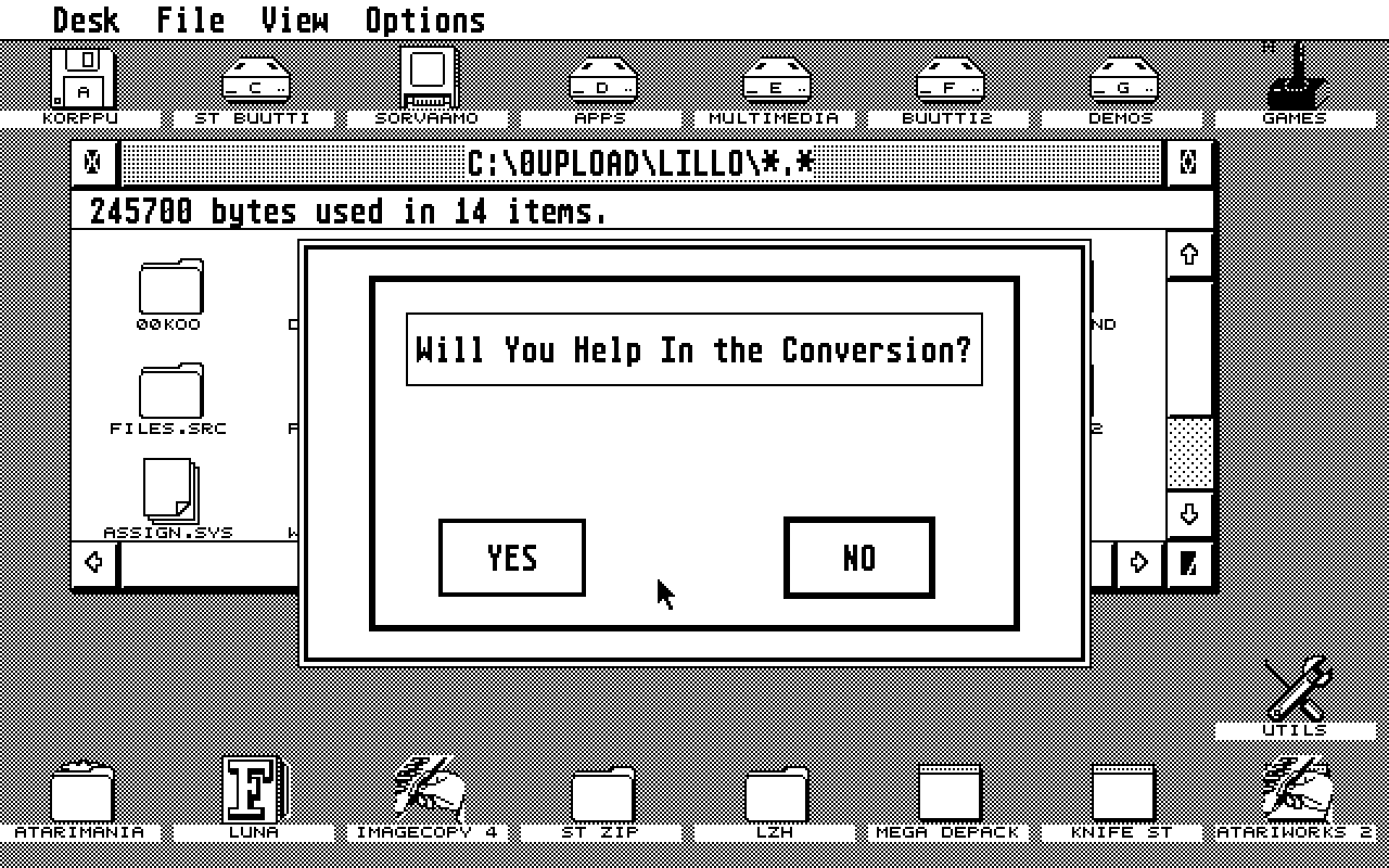 Calamus to CAD-3D Solid Font Converter atari screenshot